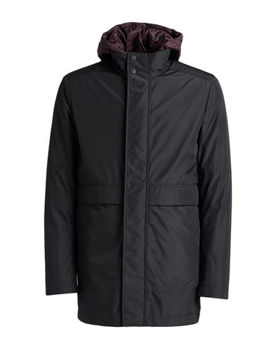 Canali Black Edition Man Coat Midnight Blue Size 44 Polyester In Black