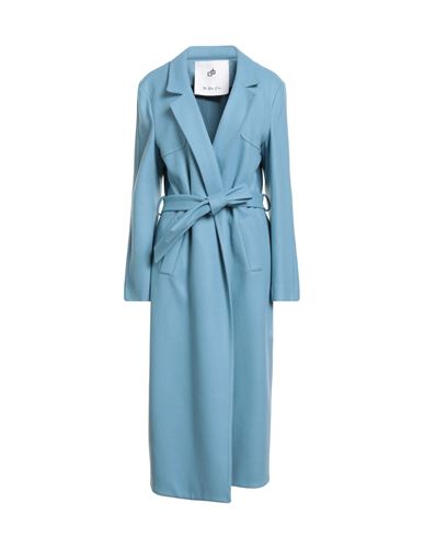 Compagnia Italiana Woman Coat Light Blue Size 12 Acrylic, Polyester, Wool In Blue