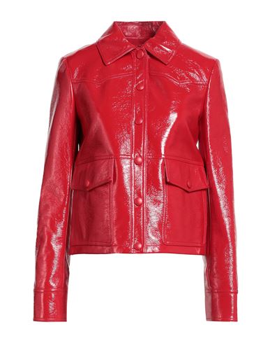 Trussardi Woman Jacket Red Size 6 Polyester, Acrylic, Acetate, Polyurethane Resin In Red