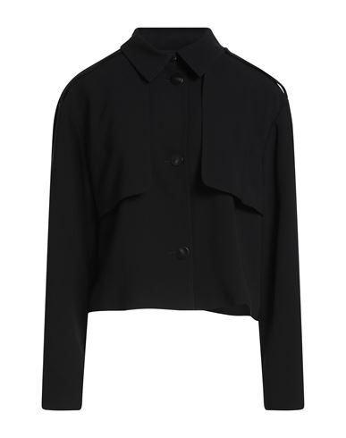 Theory Woman Jacket Black Size L Triacetate, Polyester In Black