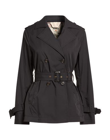 Dekker Woman Overcoat & Trench Coat Black Size 8 Polyester In Black