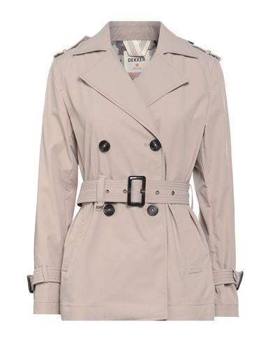 Dekker Woman Overcoat & Trench Coat Beige Size 4 Polyester In Gray