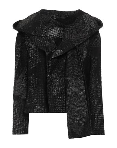 Y's Yohji Yamamoto Woman Jacket Black Size 2 Wool, Cotton, Acrylic, Nylon In Black
