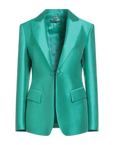 Alberta Ferretti Woman Blazer Green Size 8 Polyester, Silk In Green