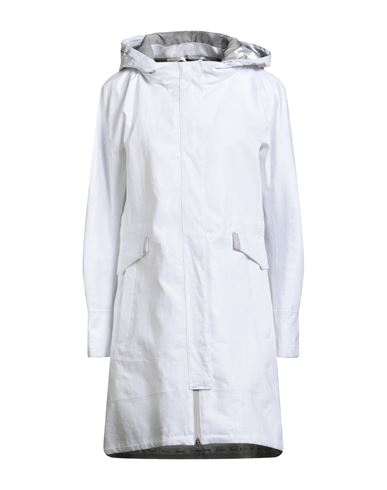 Herno Laminar Woman Overcoat & Trench Coat Light Grey Size 12 Linen, Polyurethane In Gray