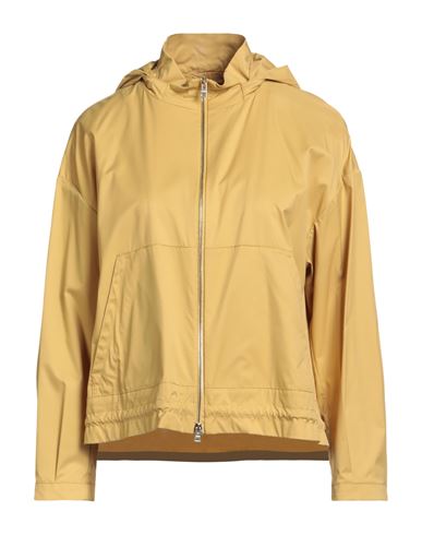 Herno Globe Woman Jacket Mustard Size 10 Polyamide In Gold
