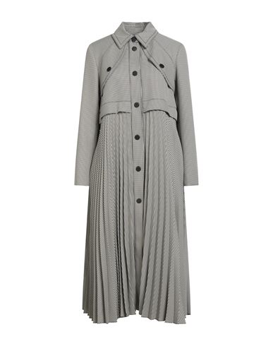 Sandro Woman Coat Cream Size 6 Polyester In Gray