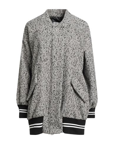 Motel Woman Coat Ivory Size Onesize Polyester, Acrylic, Wool, Polyamide, Viscose In Gold