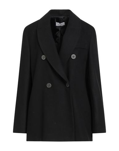 Motel Woman Coat Black Size M Polyester, Viscose, Elastane In Black