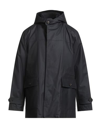 Sealup Man Coat Midnight Blue Size 46 Cotton, Polyurethane In Blue