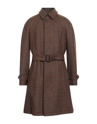 Sealup Man Coat Camel Size 42 Virgin Wool In Multi