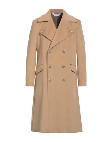 Stilosophy Man Coat Sand Size L Polyester, Viscose In Brown