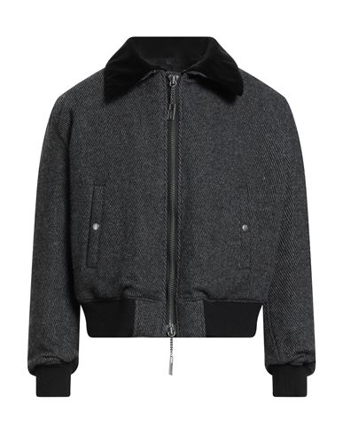Yohji Yamamoto Pour Homme Man Jacket Black Size 4 Cotton, Wool In Black