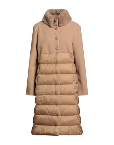 Corte Dei Gonzaga Woman Puffer Camel Size 12 Polyamide, Polyester In Sand