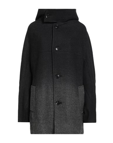 Y's Yohji Yamamoto Woman Coat Black Size 2 Wool, Polyester, Nylon, Acrylic In Black