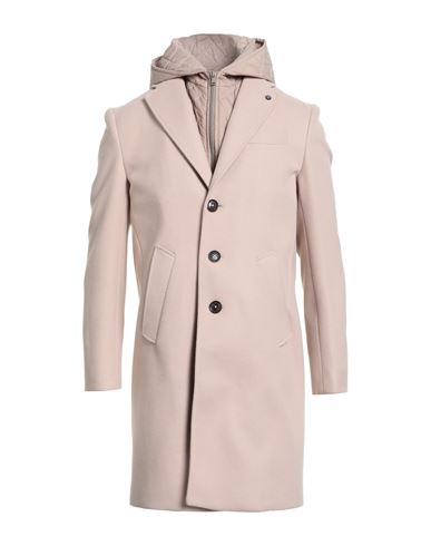 Barbati Man Coat Camel Size 38 Polyester In Neutral