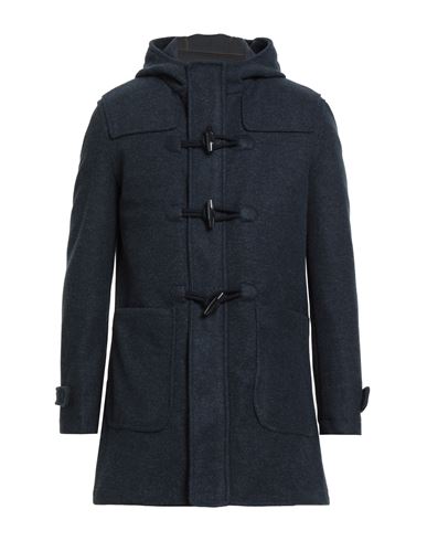Barbati Man Coat Navy Size 46 Polyester, Polyamide In Black