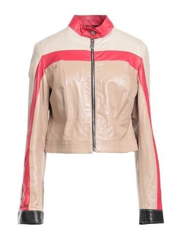 Richmond X Woman Jacket Antique Rose Size 8 Lambskin In Pink