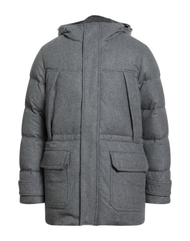 Montedoro By Slowear Man Puffer Grey Size 44 Virgin Wool In Gray