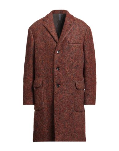 Montedoro By Slowear Man Coat Brown Size 40 Mohair Wool, Alpaca Wool, Virgin Wool, Polyamide In Brown