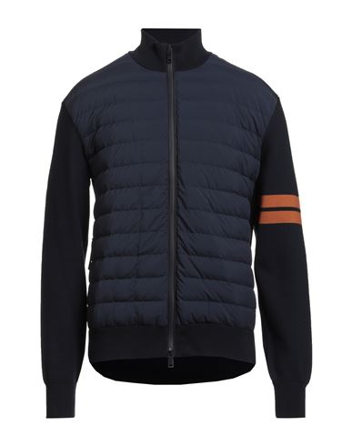 Zegna Down-filled Padded Wool-blend Cardigan In Black