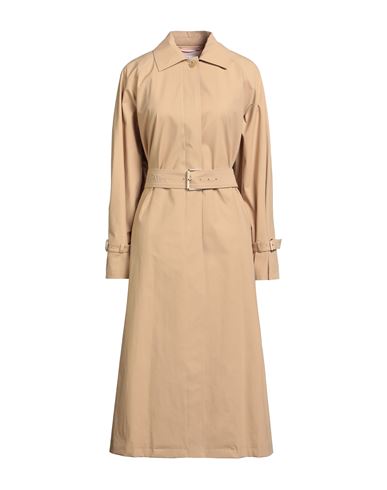 Max Mara Woman Overcoat & Trench Coat Sand Size 12 Cotton, Elastane In Brown