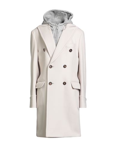 Eleventy Woman Coat Beige Size 12 Wool, Cashmere, Silk In Neutral