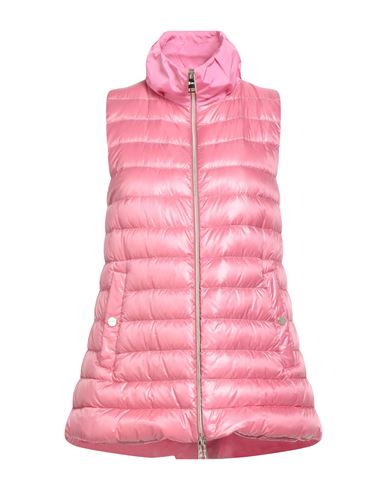 Herno Woman Puffer Pink Size 6 Polyamide In Brown