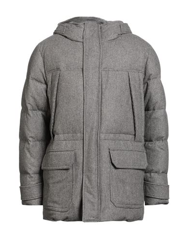 Montedoro By Slowear Man Puffer Dark Brown Size 40 Virgin Wool In Gray