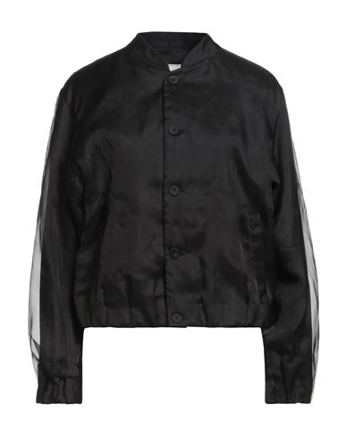 École De Curiosités Woman Jacket Black Size L Cotton In Black