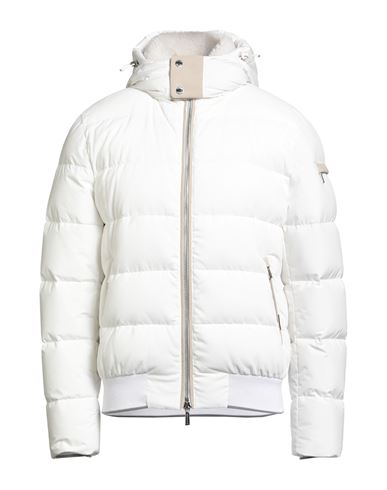 Moorer Man Puffer White Size 44 Polyester, Cotton, Lambskin, Wool, Elastane In White