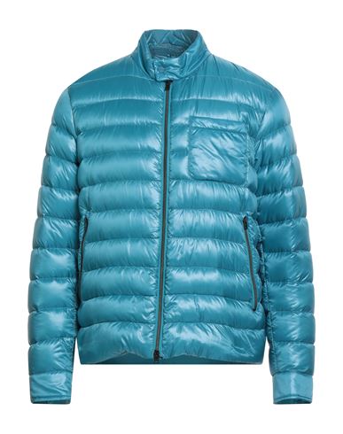 Herno Resort Man Puffer Azure Size 40 Polyamide In Blue