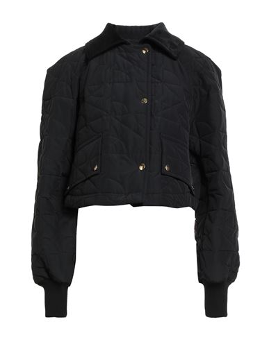 Patou Quilted Recycled-nylon Cropped Jacket In Black