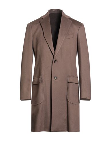Barba Napoli Man Coat Taupe Size 44 Cashmere In Brown