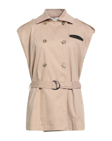 Gaelle Paris Gaëlle Paris Woman Overcoat & Trench Coat Beige Size 6 Cotton, Elastane In Brown