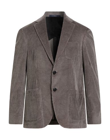 Fedeli Man Blazer Taupe Size 40 Cotton, Cashmere, Elastane In Multi