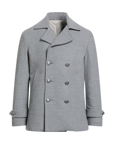 Luigi Borrelli Napoli Man Coat Grey Size 44 Virgin Wool In Gray