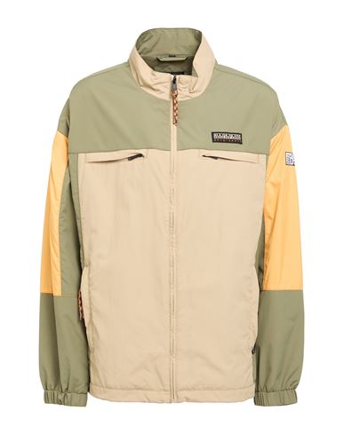 Napapijri Man Jacket Military Green Size L Polyamide, Polyester, Polyacrylic
