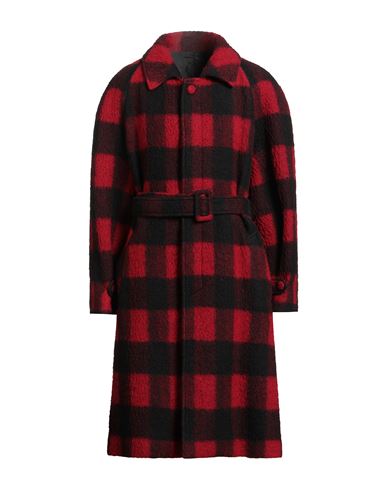Marsēm Man Coat Red Size 40 Alpaca Wool, Virgin Wool, Acrylic In Red