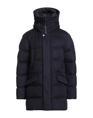 Moorer Man Puffer Navy Size 48 Wool, Cashmere, Polyurethane, Polyamide In Blue