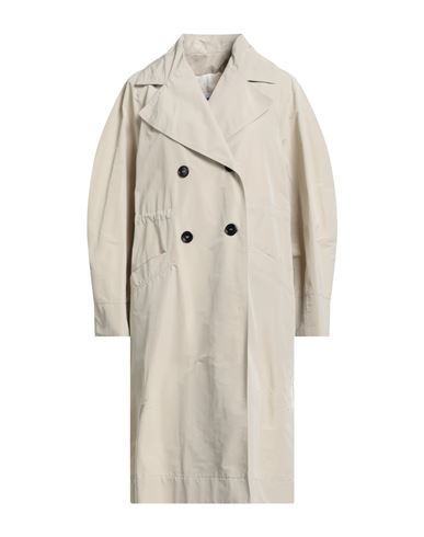 Hache Woman Overcoat & Trench Coat Light Grey Size 2 Cotton, Polyester In Neutral