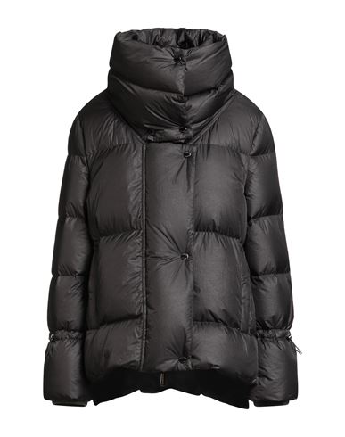 Moorer Woman Puffer Grey Size 10 Polyamide, Virgin Wool In Gray
