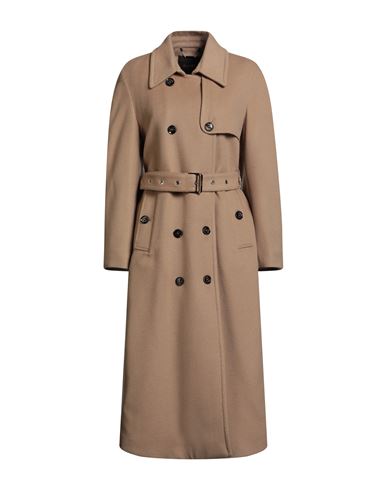 Moorer Woman Coat Light Brown Size 8 Wool, Cashmere In Neutral