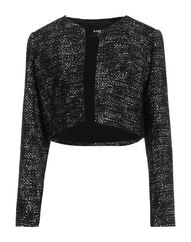 Paule Ka Woman Jacket Black Size 10 Viscose, Acrylic, Cotton, Polyamide, Wool In Black