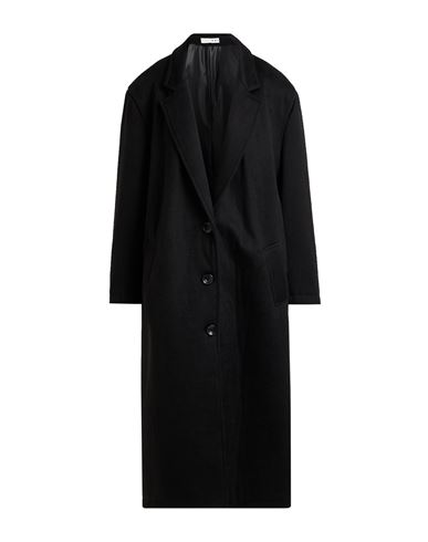 Haveone Woman Coat Black Size M Polyester, Viscose In Black