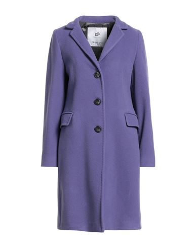 Compagnia Italiana Woman Coat Purple Size 4 Virgin Wool, Polyamide, Cashmere In Purple