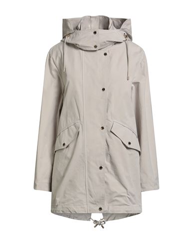 Moorer Woman Overcoat & Trench Coat Light Grey Size 4 Cotton, Polyester, Polyamide In Neutral