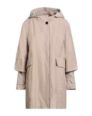 Moorer Woman Overcoat & Trench Coat Beige Size 4 Cotton, Polyamide, Polyester In Neutral
