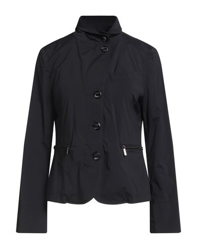 Moorer Woman Jacket Midnight Blue Size 8 Polyamide, Elastane In Blue