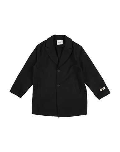 Msgm Abrigo Chica Negro 6,8 Chica